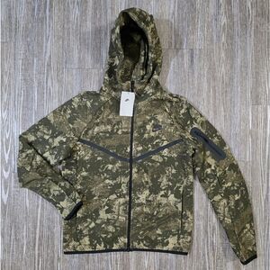 Nike Tech Fleece Camo Windrunner Full-Zip Hoodie Men's Size Small New HV5055-276